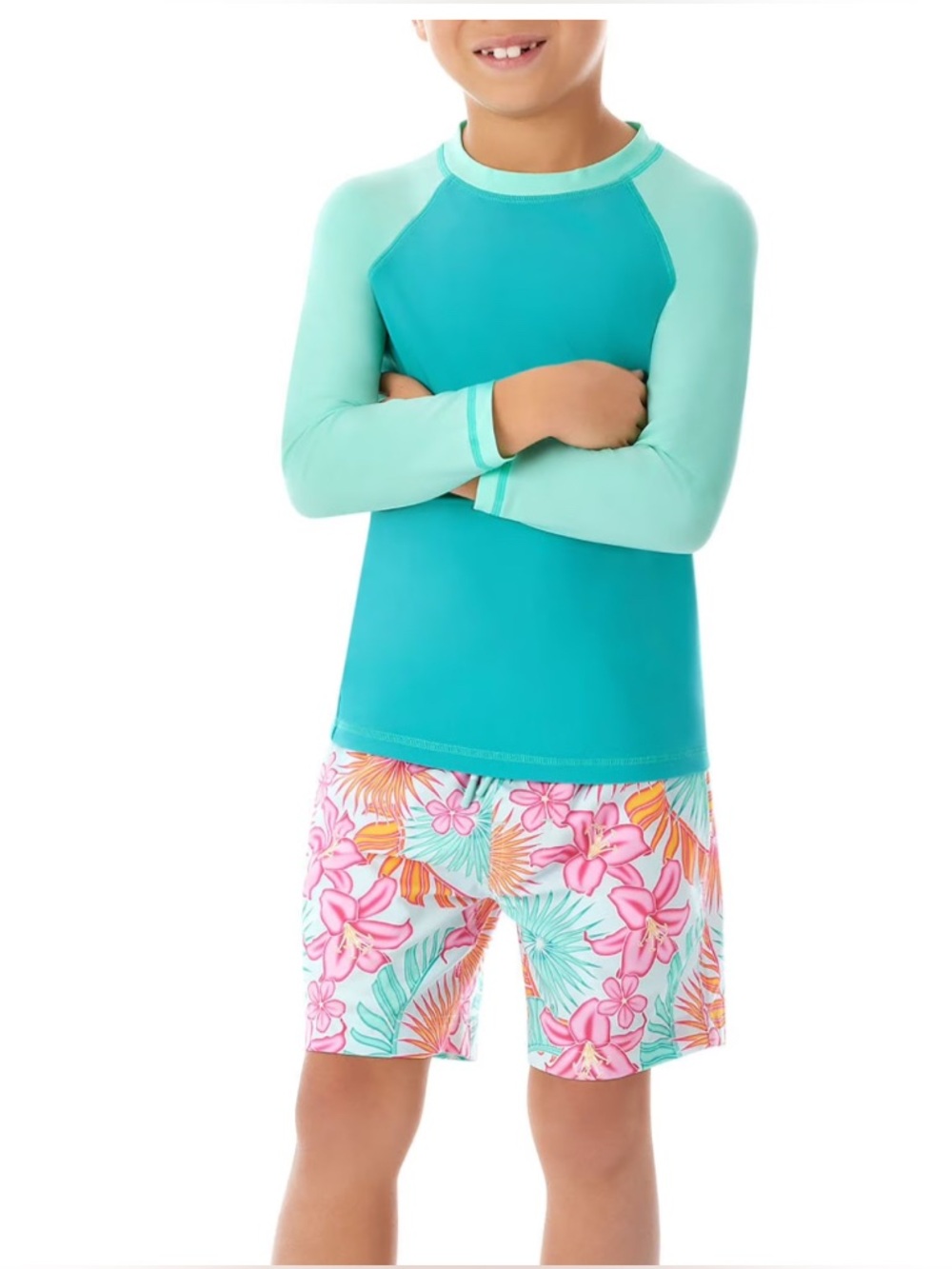 2-Pc Rashguard & Swim Trunk Set Laguna - Picture 2 of 5
